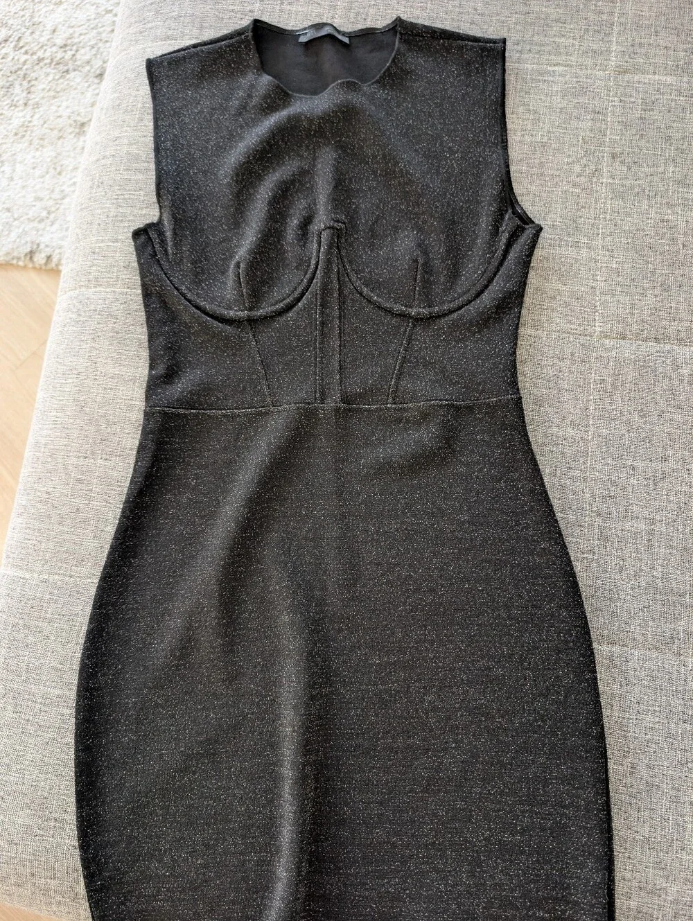 zara grey bodycon dress | Dresses | Zara Sleek Black Glitter ZARA WOMAN COLLECTIONMidi dress